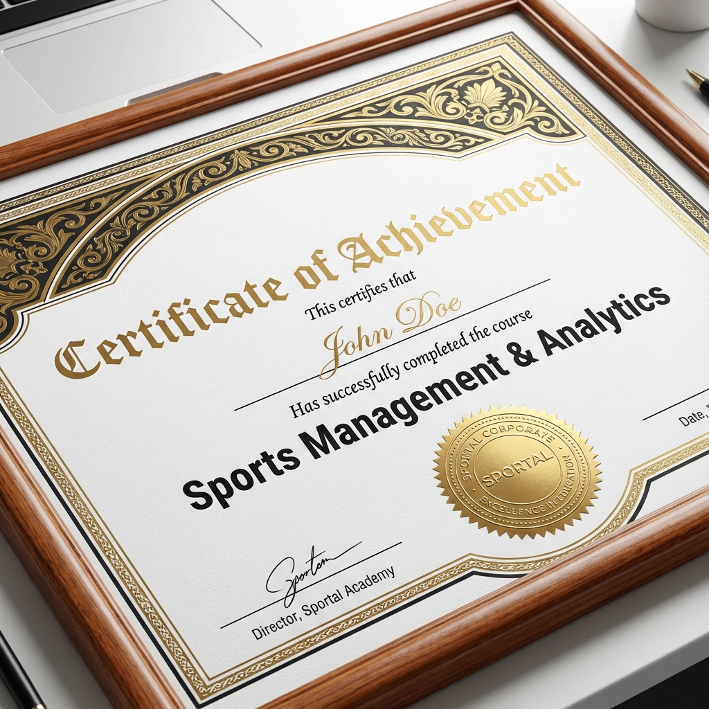 Sportal Certificate Sample